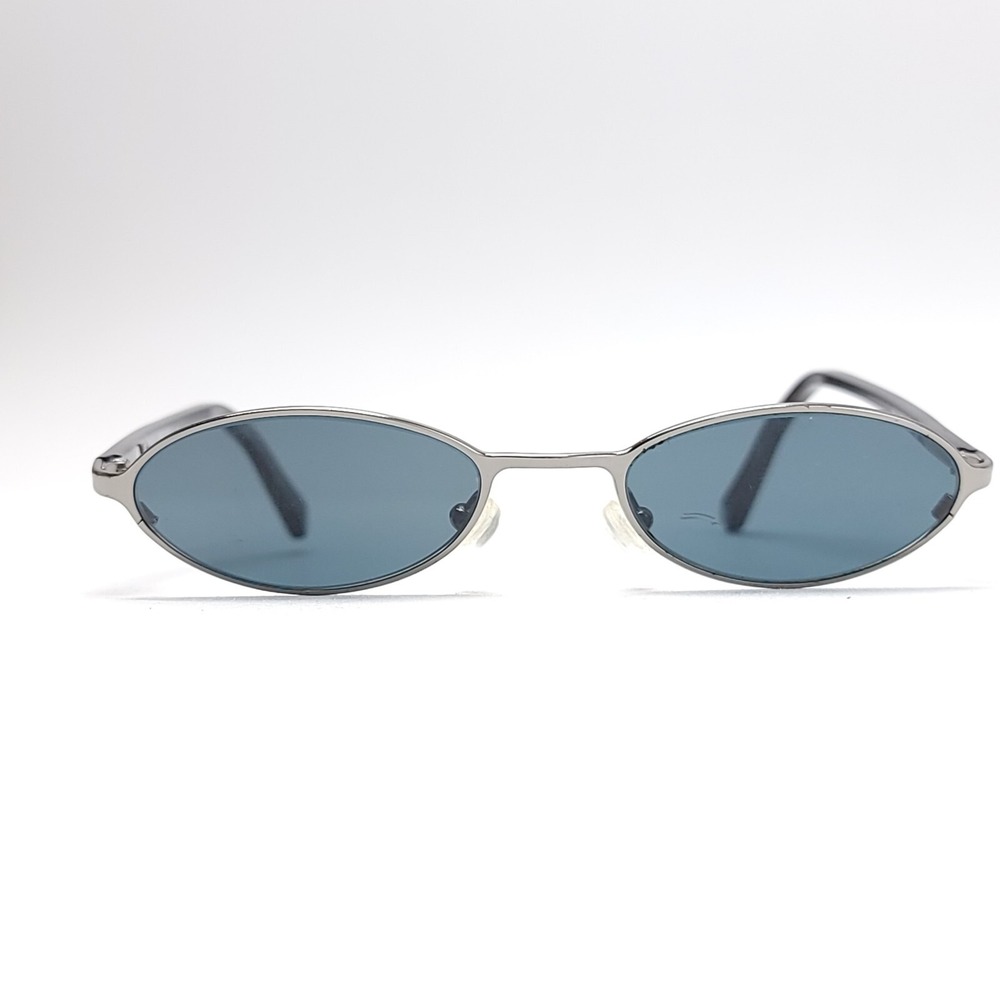 Gucci GG 1668 836 Womens Oval Eyeglass Frames Gunmetal Silver‎ 135 Italy - Picture 2 of 8